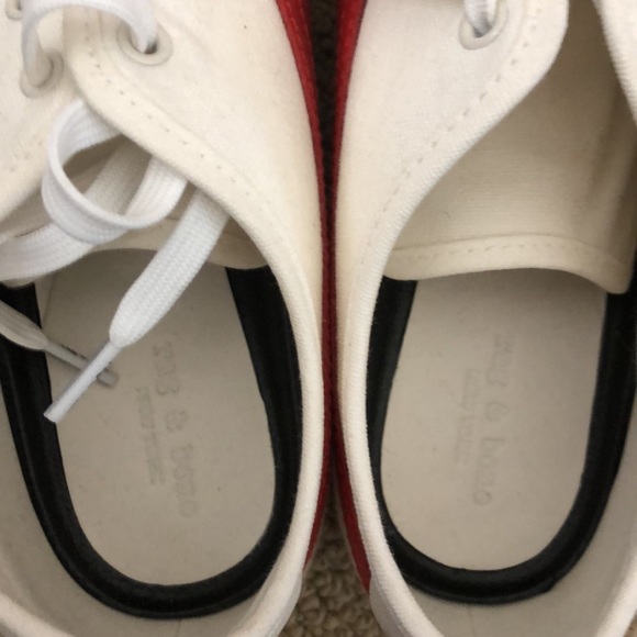 Rag & Bone Court Low Leather & Canvas Sneaker 39.5 - Picture 7 of 8